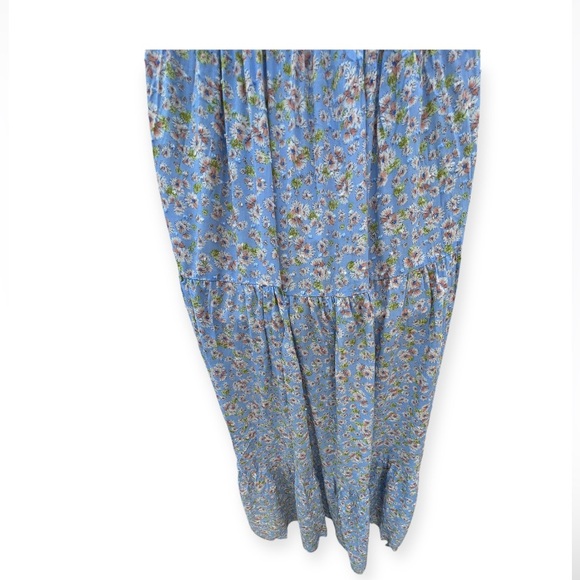 Lulu's‎ Sunny Bliss Cottagecore  Floral Print Tiered Maxi Dress Women's Med NWT - Picture 4 of 10